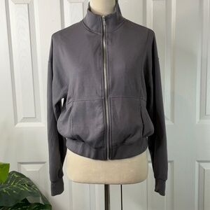 Better Together - Women's Zip Up Jacket Gray Size Small
